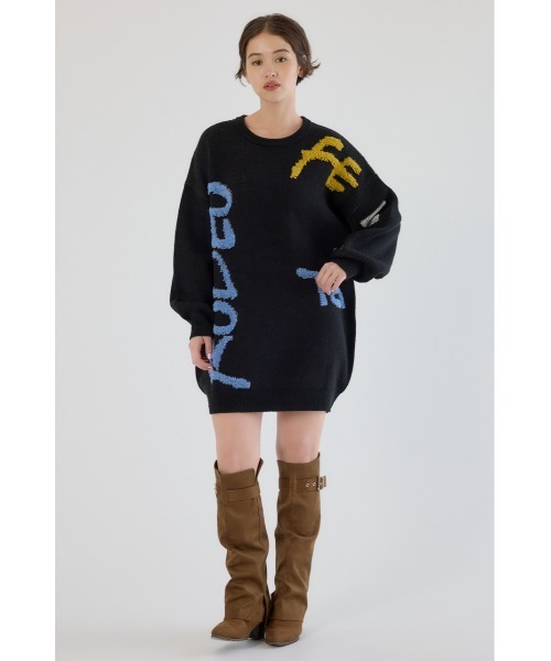 セール】レタリングロゴニットワンピース（ワンピース）｜RODEO CROWNS