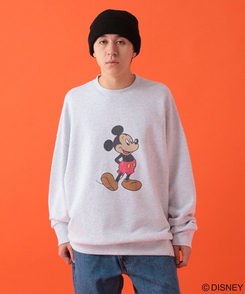 GEORGE'S（ジョージズ）の「【DISNEY】ミッキーマウス／クルーネックウラケ【UNISEX】（スウェット・メンズ・杢グレー/チャコールグレー・LARGE/MEDIUM）」の7枚目の写真