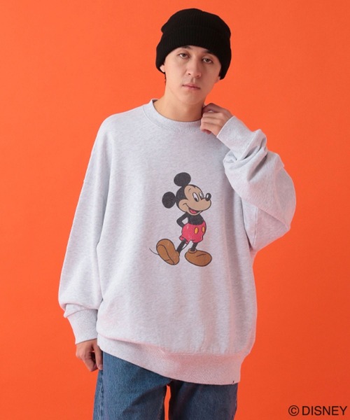 GEORGE'S（ジョージズ）の「【DISNEY】ミッキーマウス／クルーネックウラケ【UNISEX】（スウェット・メンズ・杢グレー/チャコールグレー・LARGE/MEDIUM）」の8枚目の写真