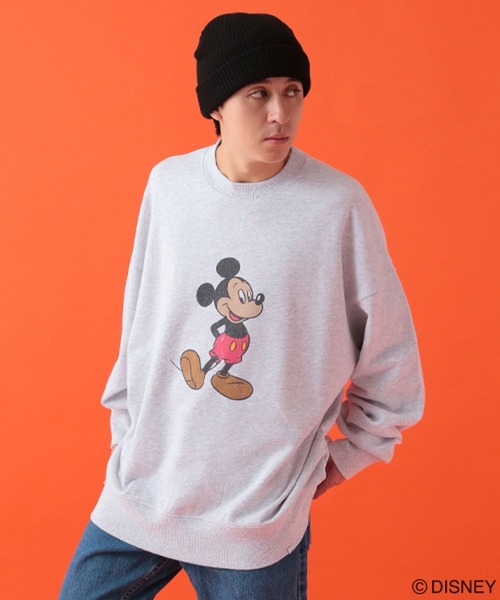 GEORGE'S（ジョージズ）の「【DISNEY】ミッキーマウス／クルーネックウラケ【UNISEX】（スウェット・メンズ・杢グレー/チャコールグレー・LARGE/MEDIUM）」の9枚目の写真
