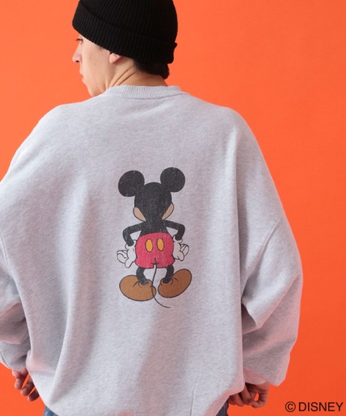 GEORGE'S（ジョージズ）の「【DISNEY】ミッキーマウス／クルーネックウラケ【UNISEX】（スウェット・メンズ・杢グレー/チャコールグレー・LARGE/MEDIUM）」の13枚目の写真