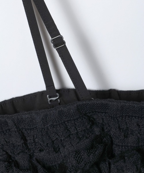 eL(エル)の「【eL】Jacquard Frill BarTop/641318(Tシャツ/カットソー・レディース・ブラック/オフホワイト・FREE)」の8枚目の写真