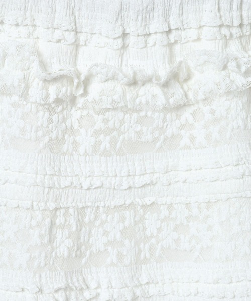 eL(エル)の「【eL】Jacquard Frill BarTop/641318(Tシャツ/カットソー・レディース・ブラック/オフホワイト・FREE)」の10枚目の写真