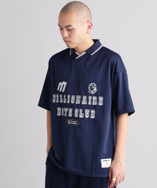 BILLIONAIRE BOYS CLUB(ビリオネア・ボーイズ・クラブ)の「MANASTASHxBILLIONAIRE BOYS CLUB/ビリオネア・ボーイズ・クラブ/BBC MANA GAME SHIRT(ポロシャツ・メンズ・ブラック/グレー/ネイビー・L/M/S/XL)」の15枚目の写真
