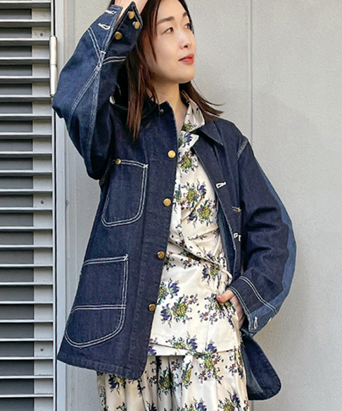 別注【INSCRIRE*LEE*LESSAGE】LOCO JK DENIM USED：カバーオール