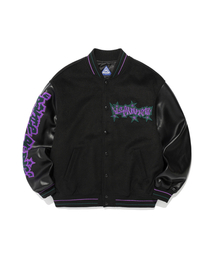 ISTKUNST（イストクンスト）の「STARS VARSITY JACKET_BLACK(IK2EFMB930A)（スタジャン）」