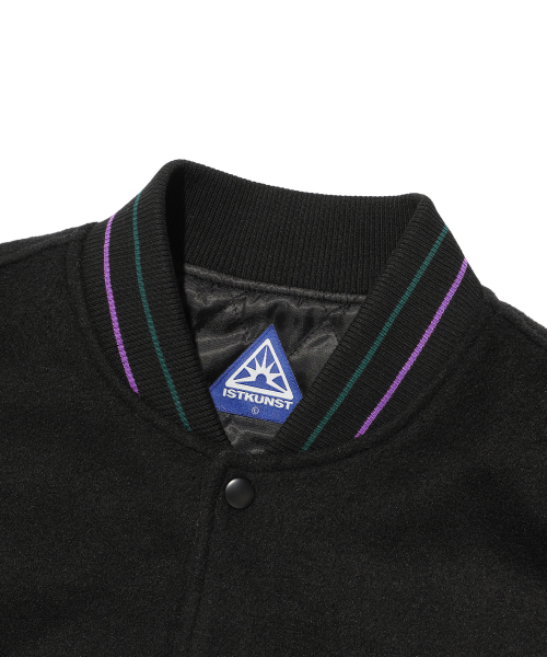 ISTKUNST(イストクンスト)の「STARS VARSITY JACKET_BLACK(IK2EFMB930A)(スタジャン・レディース・ブラック・S/M/L)」の3枚目の写真