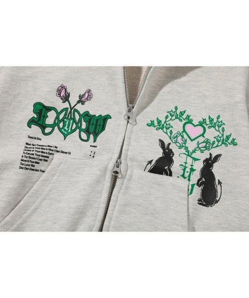 IFYOUWANT（イフユーウォント）の「2 WAY BUNNY CROP HOOD ZIPUP oatmeal（パーカー・レディース・その他・ONE SIZE）」の5枚目の写真