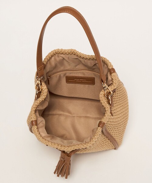 green label relaxing(グリーンレーベルリラクシング)の「2WAY シートドロスト バッグ / ショルダーバッグ(ショルダーバッグ・レディース・ベージュ/ブラック・FREE)」の22枚目の写真