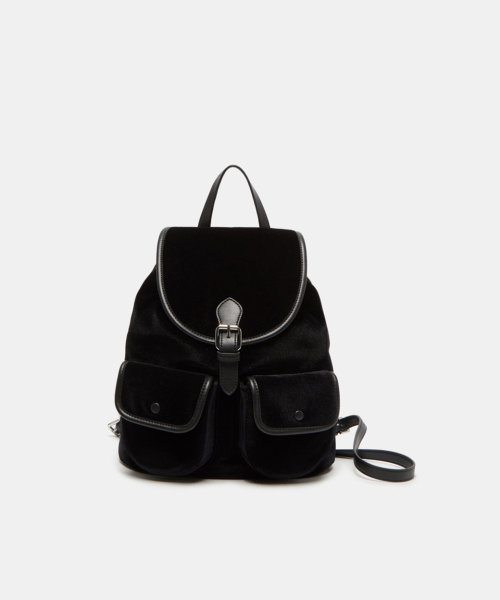 COURONNEの「Buttony Backpack 24 Velvet_RCBBX25645BKX(バックパック/リュック・レディース・ブラック・FREE)」の1枚目の写真