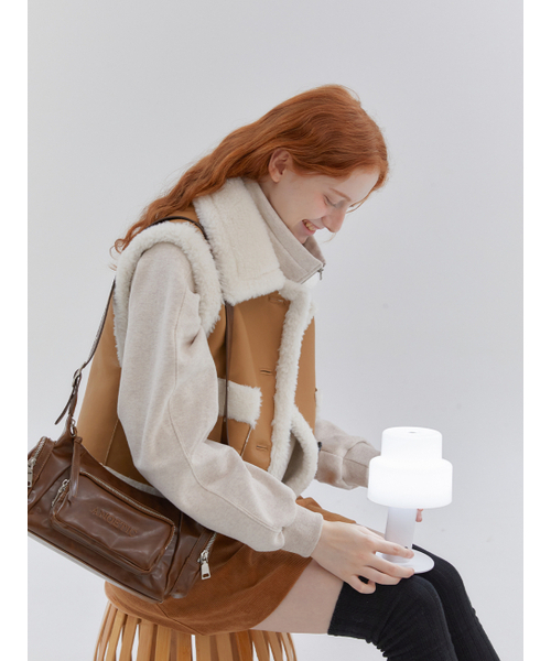 ANOETIC(アノエティック)の「ANC POCKET BAG_BROWN(ショルダーバッグ・レディース・ブラウン・FREE)」の6枚目の写真