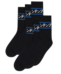 replaycontainer（リプレイコンテナ）の「[6PACK] blue line socks (black)（ソックス/靴下）」