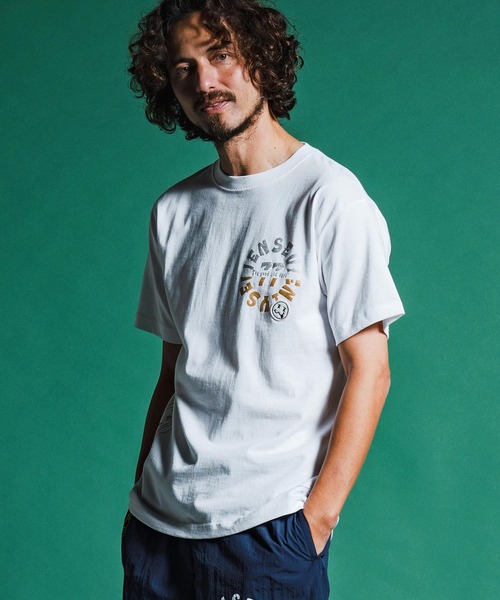 seventy seven(セブンティセブン)の「mt10170-middle onz S-S t-shirts (old days S) Tシャツ(7726S130)(Tシャツ/カットソー・メンズ・ピンク/ホワイト/ブラック・XL/L/M/S)」の2枚目の写真