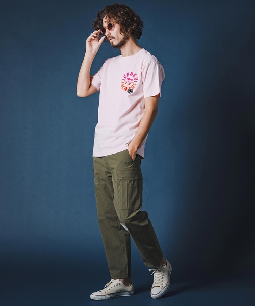seventy seven(セブンティセブン)の「mt10170-middle onz S-S t-shirts (old days S) Tシャツ(7726S130)(Tシャツ/カットソー・メンズ・ピンク/ホワイト/ブラック・XL/L/M/S)」の7枚目の写真