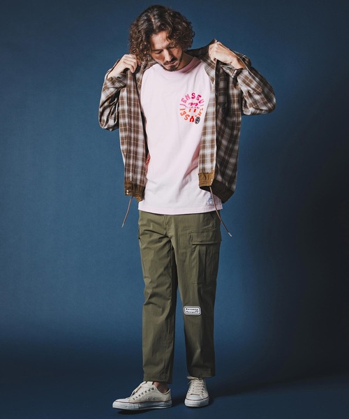 seventy seven(セブンティセブン)の「mt10170-middle onz S-S t-shirts (old days S) Tシャツ(7726S130)(Tシャツ/カットソー・メンズ・ピンク/ホワイト/ブラック・XL/L/M/S)」の9枚目の写真