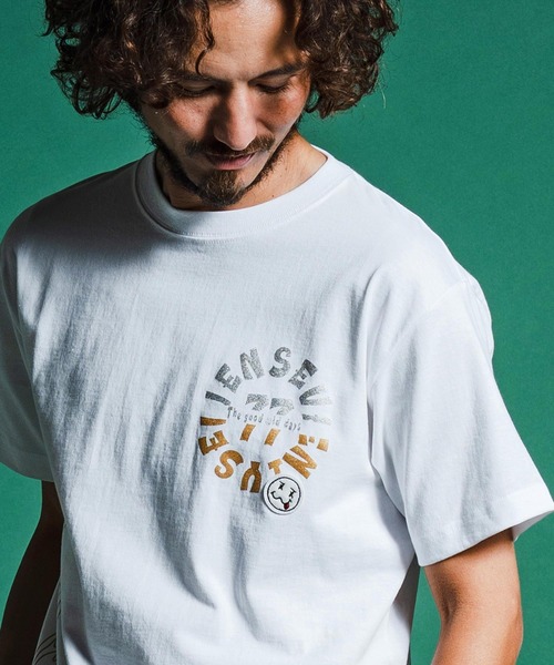 seventy seven(セブンティセブン)の「mt10170-middle onz S-S t-shirts (old days S) Tシャツ(7726S130)(Tシャツ/カットソー・メンズ・ピンク/ホワイト/ブラック・XL/L/M/S)」の11枚目の写真