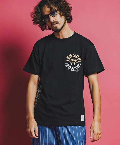 seventy seven(セブンティセブン)の「mt10170-middle onz S-S t-shirts (old days S) Tシャツ(7726S130)(Tシャツ/カットソー・メンズ・ピンク/ホワイト/ブラック・XL/L/M/S)」の16枚目の写真