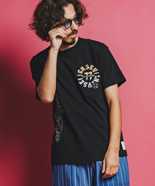 seventy seven(セブンティセブン)の「mt10170-middle onz S-S t-shirts (old days S) Tシャツ(7726S130)(Tシャツ/カットソー・メンズ・ピンク/ホワイト/ブラック・XL/L/M/S)」の17枚目の写真