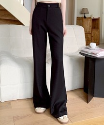 LAC-VERT | ハイウエストセミフレアスラックス(スラックス)