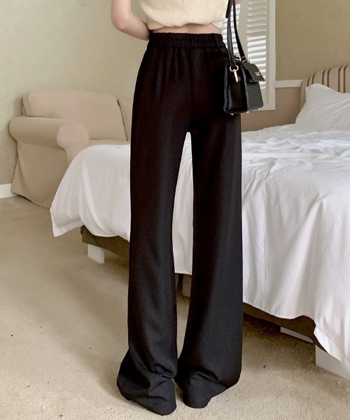 LAC-VERT（ラック・ヴェール）の「ハイウエストセミフレアスラックス（スラックス・レディース・ブラウン/グレイッシュベージュ/ブラック・MEDIUM/LARGE）」の21枚目の写真