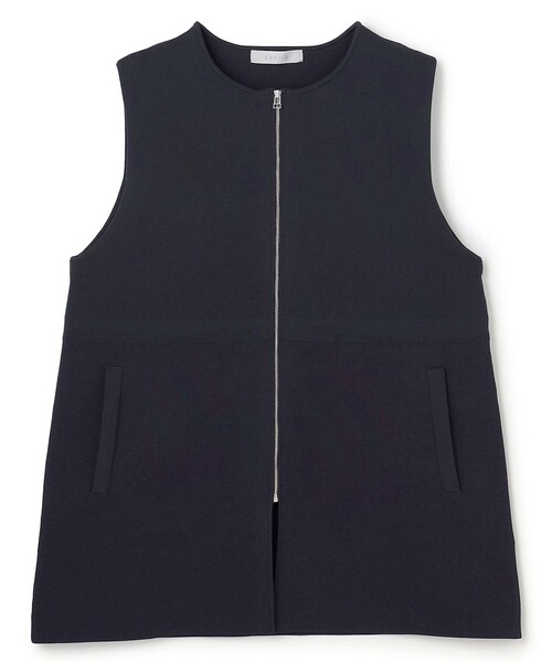 UNFILO（アンフィーロ）の「【セレモニー】BEAUTY FORM KNIT ZIPジレ（ベスト・レディース・ネイビー系/ブラック系/ベージュ系・SMALL/LARGE/MEDIUM）」の14枚目の写真