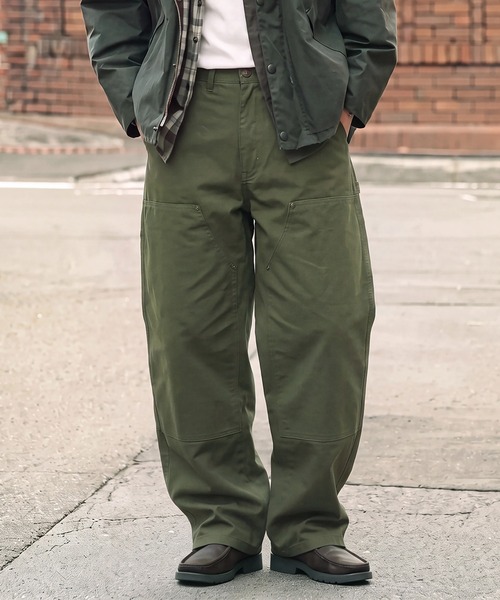 RED KAP(レッドキャップ)の「【RED KAP】限定商品 別注 DOUBLE-KNEE PANTS ワイドストレート ダブルニーパンツ(チノパンツ・メンズ・ブラック/ベージュ/カーキ・S/M/L/LL)」の3枚目の写真