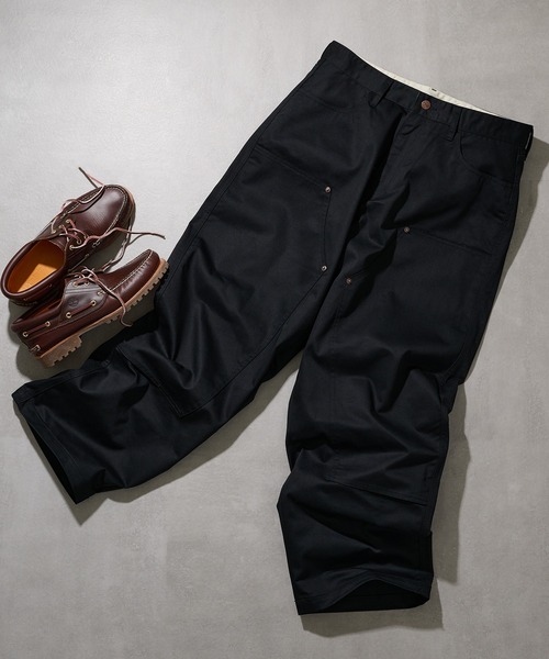 RED KAP（レッドキャップ）の「【RED KAP】限定商品 別注 DOUBLE-KNEE PANTS　ダブルニーパンツ（チノパンツ・メンズ・ブラック/ベージュ・S/M/L/LL）」の3枚目の写真