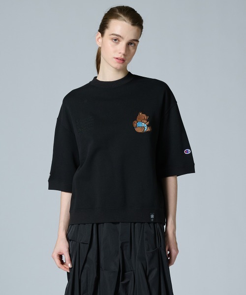 DOUBLE STANDARD CLOTHING(ダブルスタンダードクロージング)の「Champion×DSC/ NY Bear Embroidery Sweat(スウェット・レディース・グレー/オフホワイト/ブラック・FREE)」の1枚目の写真