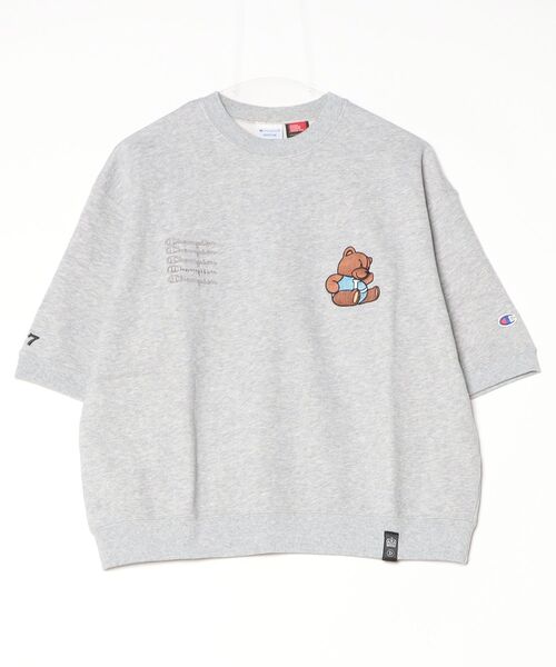 DOUBLE STANDARD CLOTHING(ダブルスタンダードクロージング)の「Champion×DSC/ NY Bear Embroidery Sweat(スウェット・レディース・グレー/オフホワイト/ブラック・FREE)」の21枚目の写真