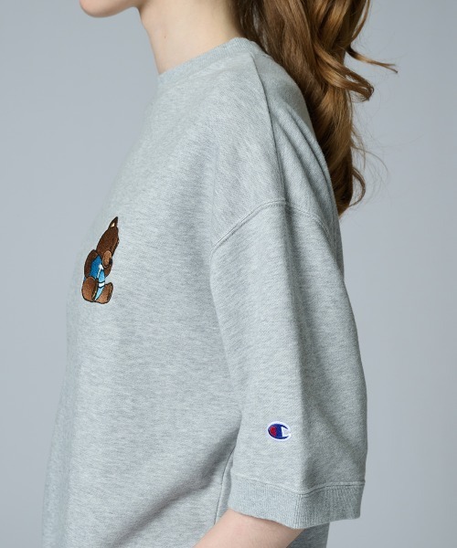 DOUBLE STANDARD CLOTHING(ダブルスタンダードクロージング)の「Champion×DSC/ NY Bear Embroidery Sweat(スウェット・レディース・グレー/オフホワイト/ブラック・FREE)」の12枚目の写真