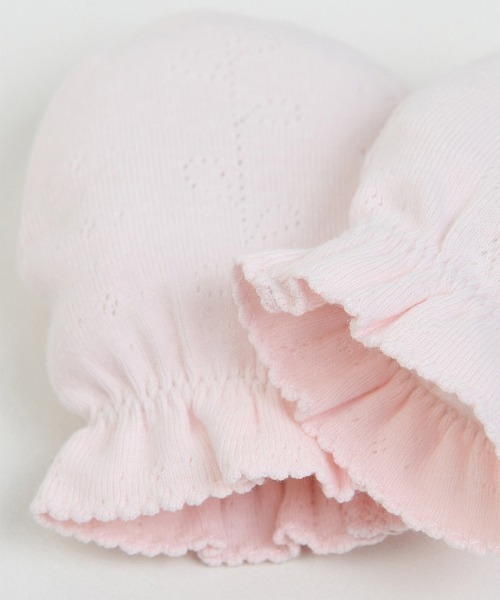 moimoln(モイモルン)の「【mini moi】スイートアイレットベビーミトン・手袋(その他ベビー用品・キッズ・ライトピンク・FREE)」の5枚目の写真