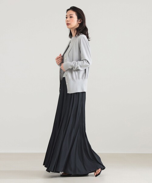 Demi-Luxe BEAMS（デミルクス ビームス）の「AK+1 / 16ゲージ スビンコットン Vネック カーディガン（カーディガン/ボレロ・レディース・レッド/ライトグレー・ONE SIZE）」の19枚目の写真