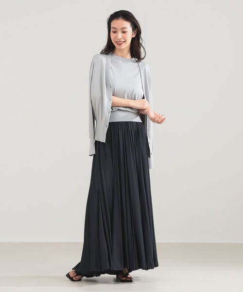 Demi-Luxe BEAMS（デミルクス ビームス）の「AK+1 / 16ゲージ スビンコットン Vネック カーディガン（カーディガン/ボレロ・レディース・レッド/ライトグレー・ONE SIZE）」の20枚目の写真