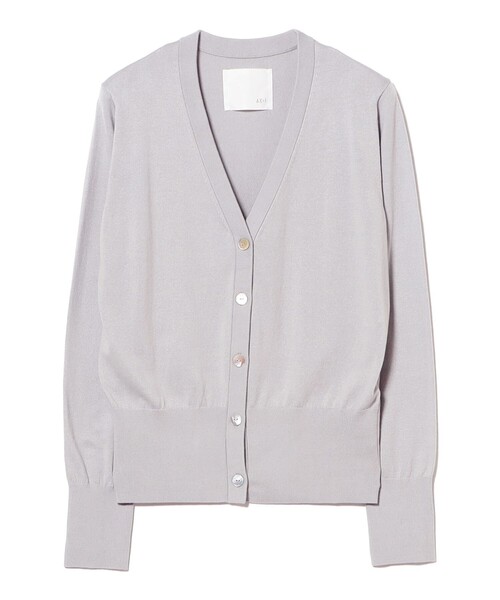 Demi-Luxe BEAMS（デミルクス ビームス）の「AK+1 / 16ゲージ スビンコットン Vネック カーディガン（カーディガン/ボレロ・レディース・レッド/ライトグレー・ONE SIZE）」の7枚目の写真