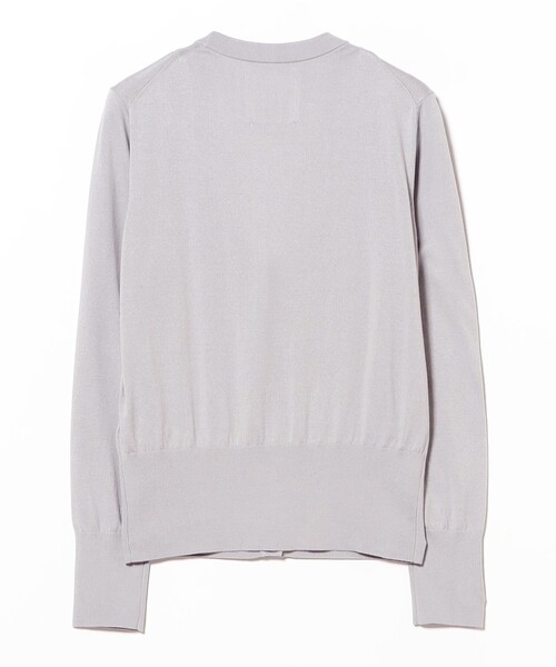 Demi-Luxe BEAMS（デミルクス ビームス）の「AK+1 / 16ゲージ スビンコットン Vネック カーディガン（カーディガン/ボレロ・レディース・レッド/ライトグレー・ONE SIZE）」の8枚目の写真