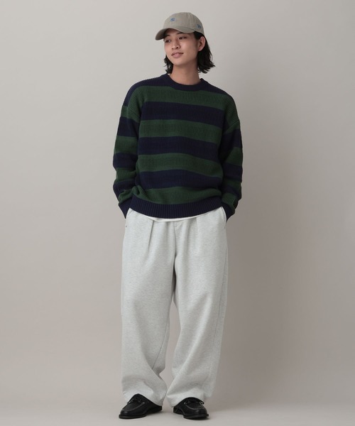 RAGEBLUE（レイジブルー）の「Washable Multi Border knit/ウォッシャブルマルチボーダーニット（ニット/セーター・メンズ・ライトブルー/オフホワイト/ネイビー・LARGE/MEDIUM）」の16枚目の写真