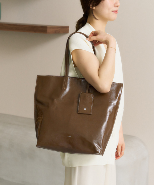 新品】BEAURE 牛革バッグ トート【定価35％引】 BEAURE/ビュレ レザーエナメルトート（トートバッグ）｜LE TALON