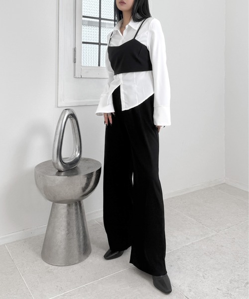 LVEU.（ラブユ.）の「【LVEU.】ダブルリボンビスチェ / トップス キャミソール ビスチェ リボン バックリボン ブラック  ZOZOTOWN限定（キャミソール・レディース・ブラック・FREE）」の5枚目の写真