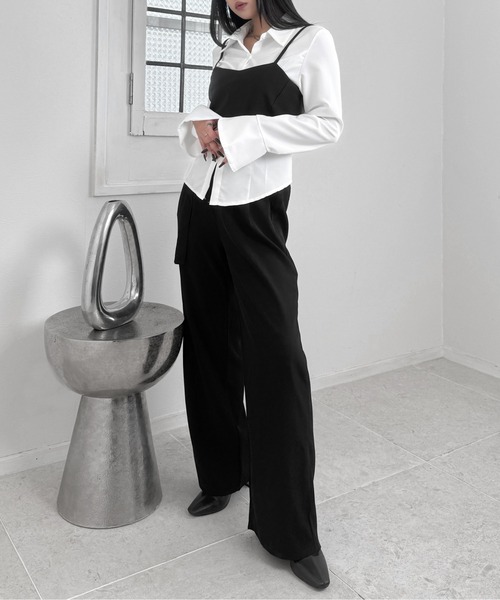 LVEU.（ラブユ.）の「【LVEU.】ダブルリボンビスチェ / トップス キャミソール ビスチェ リボン バックリボン ブラック  ZOZOTOWN限定（キャミソール・レディース・ブラック・FREE）」の11枚目の写真