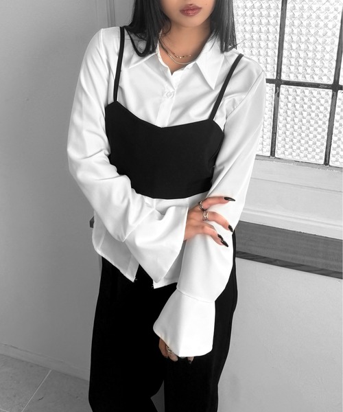 LVEU.（ラブユ.）の「【LVEU.】ダブルリボンビスチェ / トップス キャミソール ビスチェ リボン バックリボン ブラック  ZOZOTOWN限定（キャミソール・レディース・ブラック・FREE）」の12枚目の写真