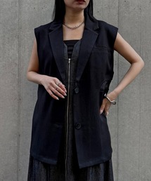 &g'aime | 【&g'aime 】シアー切替ベスト Sheer Panel Vest(ベスト)