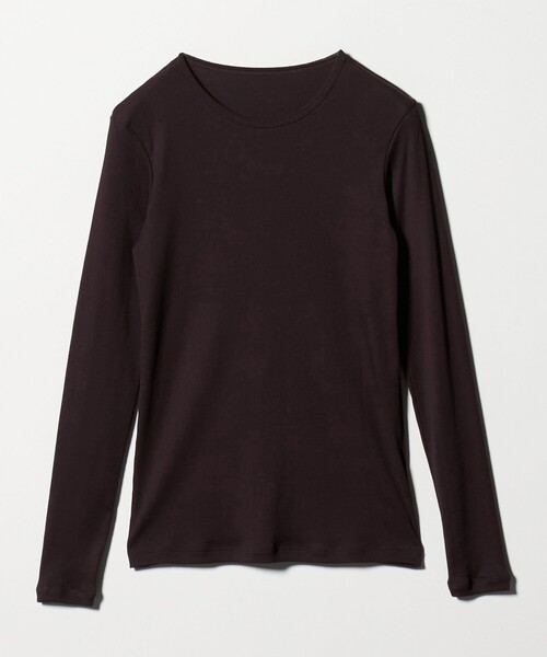 UNITED ARROWS(ユナイテッドアローズ)の「コットン テレコ クルーネック カットソー(Tシャツ/カットソー・レディース・ホワイト/ダークブラウン/ブラック/ライトピンク・FREE)」の16枚目の写真