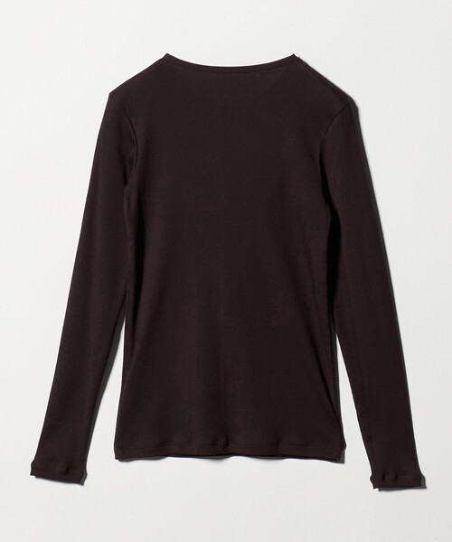 UNITED ARROWS(ユナイテッドアローズ)の「コットン テレコ クルーネック カットソー(Tシャツ/カットソー・レディース・ホワイト/ダークブラウン/ブラック/ライトピンク・FREE)」の17枚目の写真