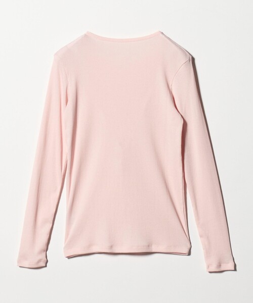 UNITED ARROWS(ユナイテッドアローズ)の「コットン テレコ クルーネック カットソー(Tシャツ/カットソー・レディース・ホワイト/ダークブラウン/ブラック/ライトピンク/ライトブルー/ライム・FREE)」の10枚目の写真