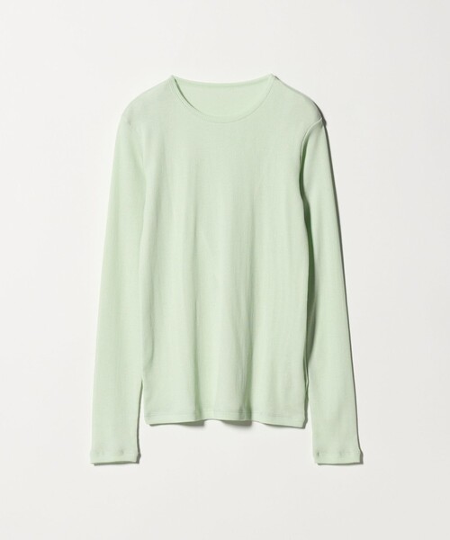UNITED ARROWS(ユナイテッドアローズ)の「コットン テレコ クルーネック カットソー(Tシャツ/カットソー・レディース・ホワイト/ダークブラウン/ブラック/ライトピンク/ライトブルー/ライム・FREE)」の21枚目の写真
