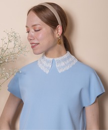 anni plus（アニープラス）の「レース襟ニット（ニット/セーター）」