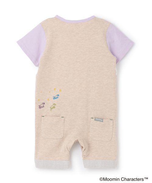 kladskap（クレードスコープ）の「【MOOMIN】ムーミンと夜空カバーオール（ロンパース・キッズ・エメラルド/ベージュ・80ｃｍ/70cm）」の3枚目の写真