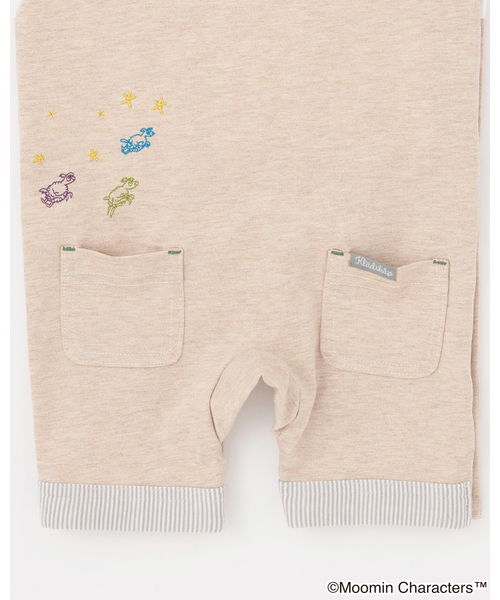 kladskap（クレードスコープ）の「【MOOMIN】ムーミンと夜空カバーオール（ロンパース・キッズ・エメラルド/ベージュ・80ｃｍ/70cm）」の14枚目の写真