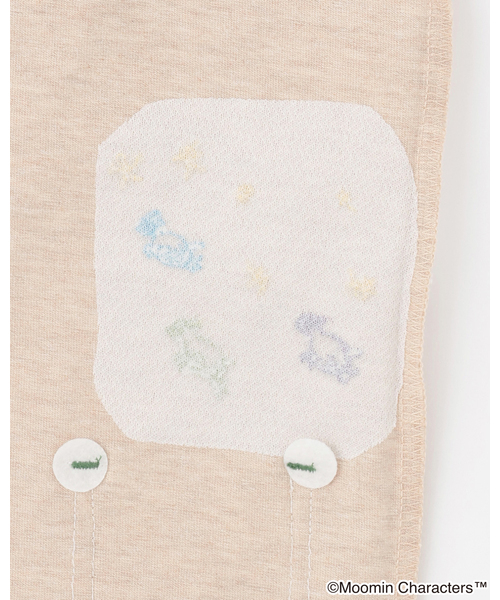 kladskap（クレードスコープ）の「【MOOMIN】ムーミンと夜空カバーオール（ロンパース・キッズ・エメラルド/ベージュ・80ｃｍ/70cm）」の6枚目の写真