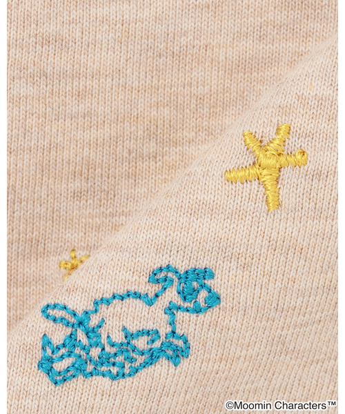 kladskap（クレードスコープ）の「【MOOMIN】ムーミンと夜空カバーオール（ロンパース・キッズ・エメラルド/ベージュ・80ｃｍ/70cm）」の7枚目の写真
